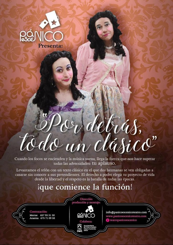Pánico Escénico Teatro - Obras - Por detrás, todo un clásico